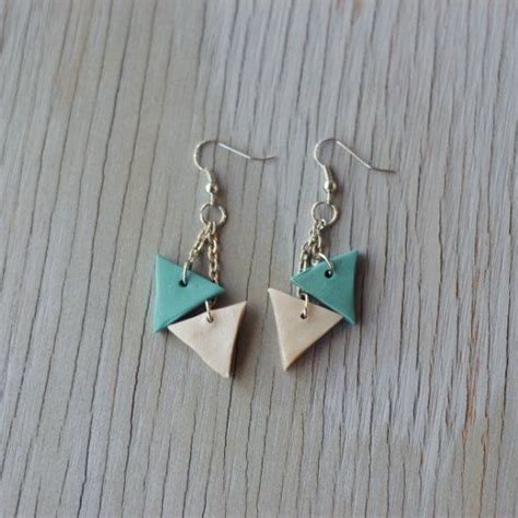 Make Your Own Geometric Earrings With This Easy Polymer Clay Jewelry