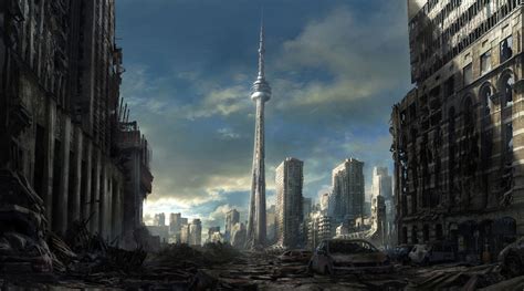 Toronto Ruins Post Apocalyptic City Post Apocalyptic Art