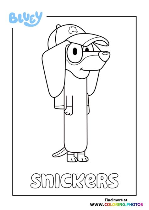 Bluey Chloe Coloring Pages For Kids