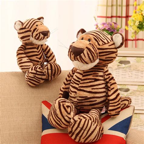 Cute Tiger Dolls Plush Dolls Toys Soft Kids Toys Stuffed Forest Animals
