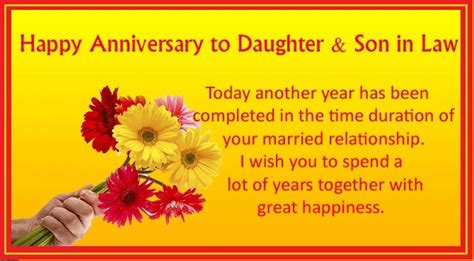 Happy Anniversary To Daughter And Son In Law Wishes4lover