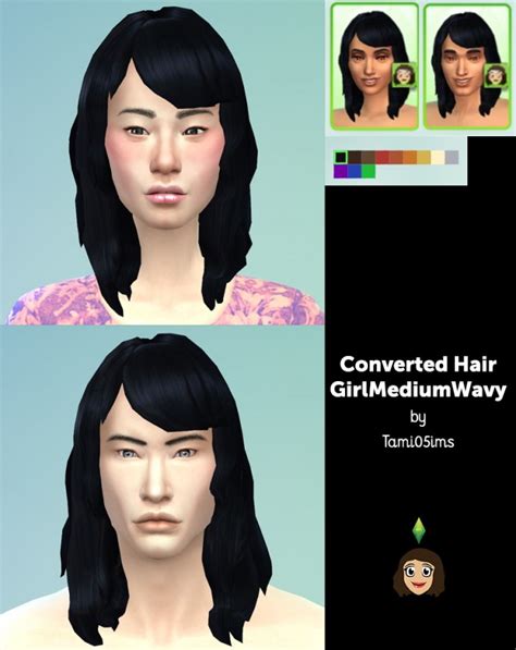 Girl Medium Wavy Hair Converted At Life Sims Tami05ims Sims 4 Updates