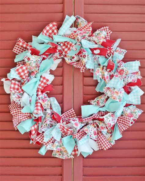 How To Make A Rag Wreath Cottage At The Crossroads