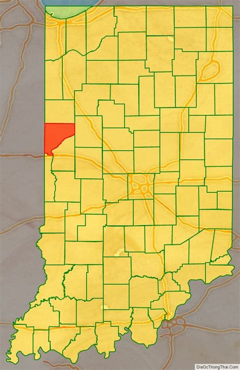 Map Of Warren County Indiana