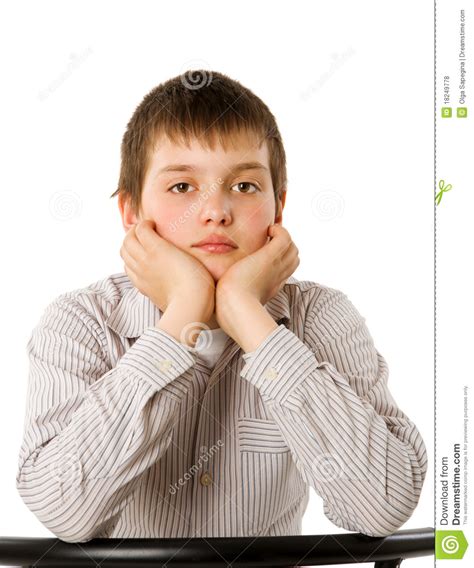 Bored Boy Stock Photo Image Of Positivity Healthy Childhood 18249778