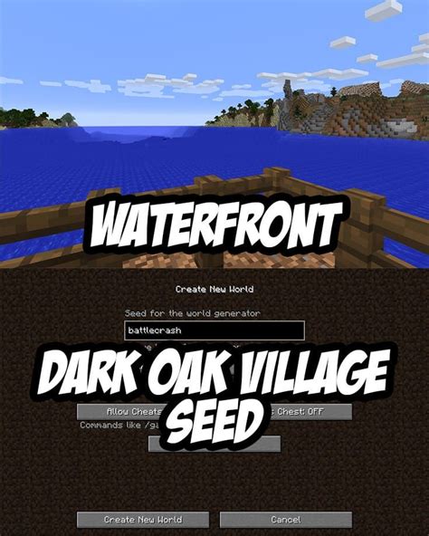 A Waterfront Village Seed For Minecraft Java Edition That Makes A Great