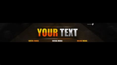 Amazing Free Youtube Banner Template Psd Youtube