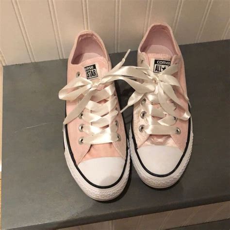 Light Pink Converse Pink Converse Ribbon Shoe Laces Converse