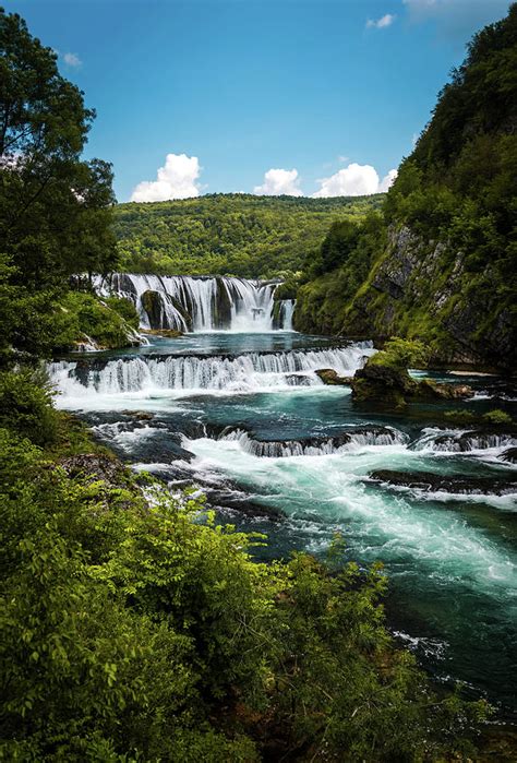 Strbacki Buk Waterfall On The Una River In Bosnia And Herzegovina