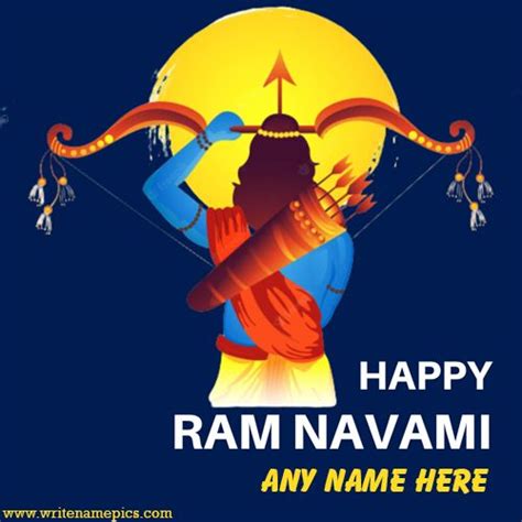 Generate Happy Ram Navami 2023 Wishes Card With Name Edit In 2023