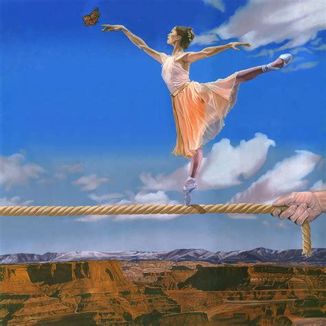 Rope Dancer Painting By Michael Bridges