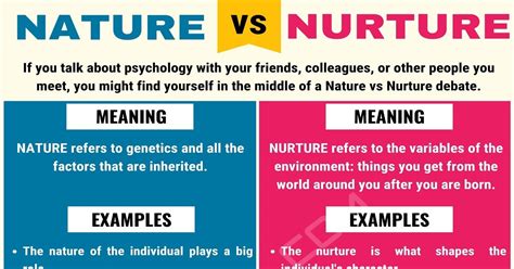 Nature Vs Nurture When To Use Nurture Vs Nature With Useful Examples