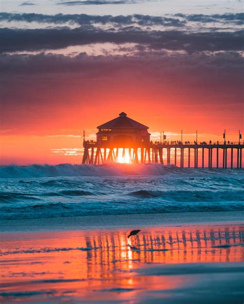 Sunset In Huntington Beach Oc Orangecounty