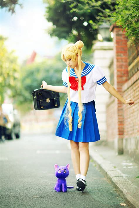 Usagiserena Tsukino From Sailor Moon In Her School Uniform Kawaii
