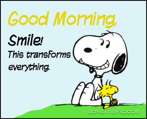 Snoopy Good Morning Smile Pictures Photos And Images For Facebook
