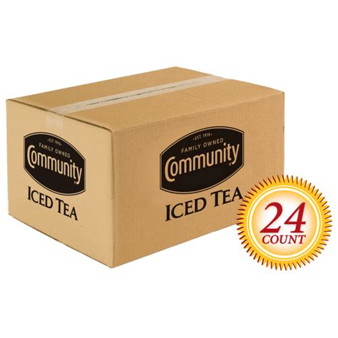 Iced tea (or ice tea) is a form of cold tea. Iced Tea Pre-Made Packs - 24 count | Community Coffee