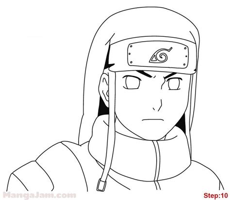 How To Draw Neji From Naruto Naruto Painting Naruto