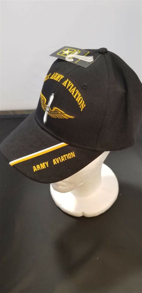 Licensed Us Army Aviation Cap Blk Free Shipping Army Ebay