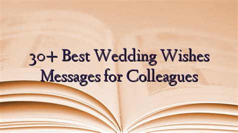 30 Best Wedding Wishes Messages For Colleagues Technewztop