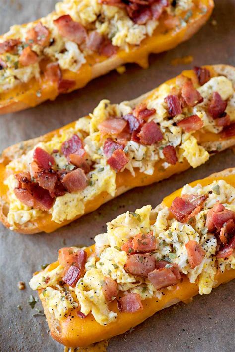 Bacon Egg And Cheese Breakfast Boats Homemade Hooplah