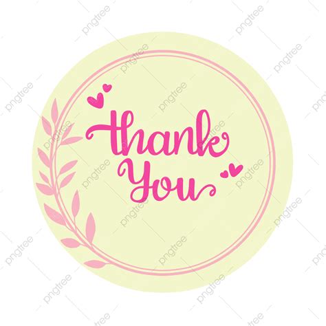 Thank You Sticker Png Picture Thank You Sticker In Pink Color Sticker