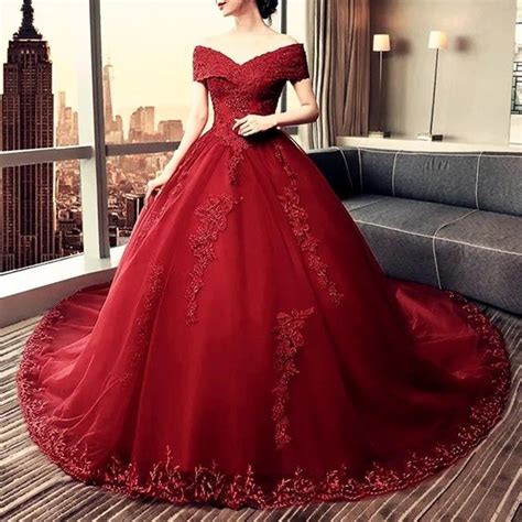 Tulle Balls Tulle Ball Gown Satin Prom Dress Red Prom Dress Ball
