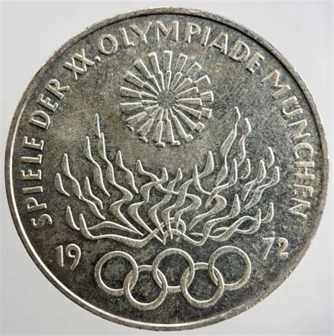 D Mark Olympische Spiele M Nchen Silber Deutsche M Nze