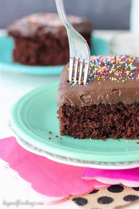 Add to creamed mixture alternately with milk, beating until smooth after each addition. Homemade Chocolate Cake with Chocolate Cream Cheese ...