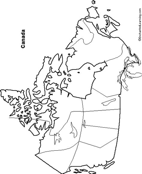 Outline Map Canada Homeschooling Pinterest Social Studies And