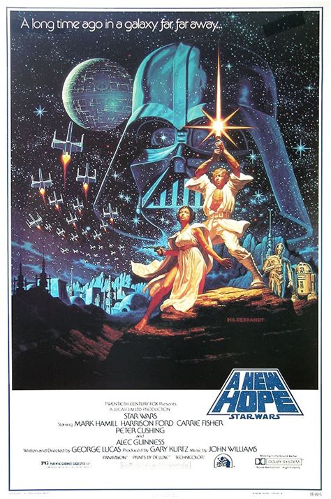 Lot Detail Star Wars A New Hope Original Hildebrandt Signed Poster