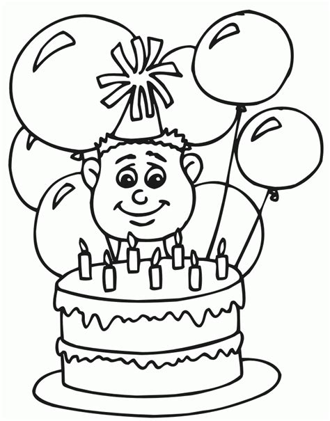 Birthday Balloons Coloring Pages Coloring Home