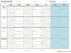 printable blank weekly schedule blank printable weekly schedule