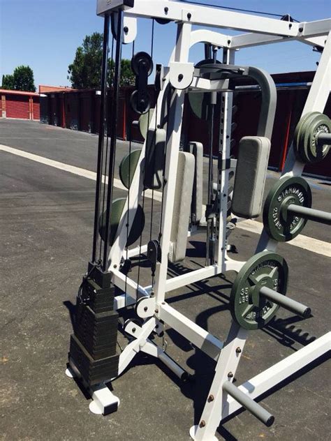 Key Fitness Smith Machine W Olympic Weights Workout And Gym Equ Weight