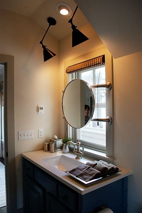 In case you are seriously short of space, you will need to make the most out of the horizontal surfaces you have. mirror in front of window--might have to do this in the ...