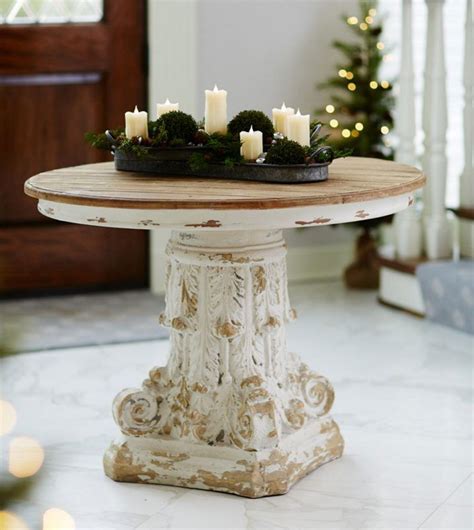 An accent table in the foyer is often the first thing that guests see when they enter your home. Round Foyer Tables | Round foyer table