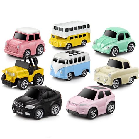 Pull Back Cars Alloy Vehicles Set Mini Car Model Construction And Raced