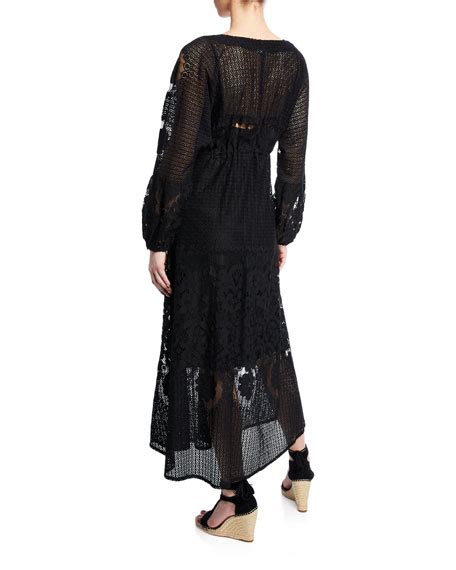 Melissa Odabash Melissa Lace Long Sleeve Coverup Dress Neiman Marcus