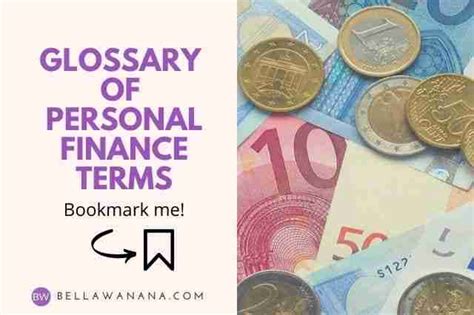 Personal Financial Terms Your Ultimate Glossary Bella Wanana