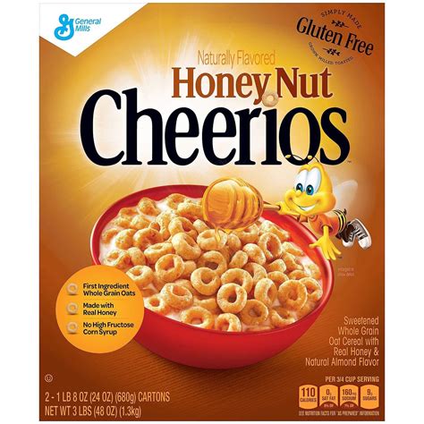 Buy General Mills Honey Nut Cheerios Cereal 2 24 Ounce Boxes Online