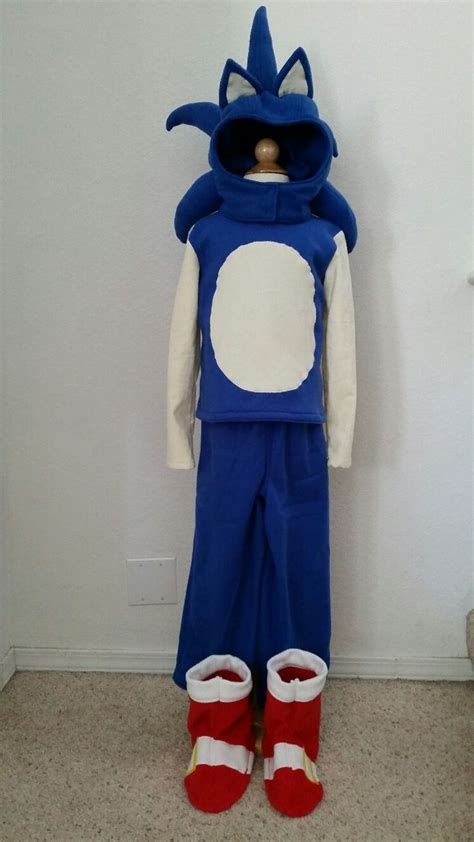 Sonic The Hedgehog Costume Front Sonic Costume Sonic The Hedgehog