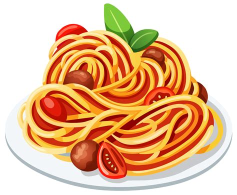 Cartoon Plate Of Pasta Plate Of Spaghetti Clipart Bodemawasuma