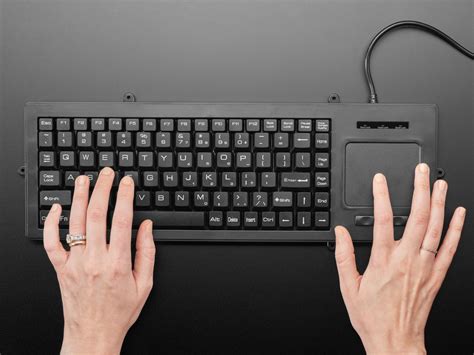 Full Size Panel Mount Keyboard with Trackpad : ID 5059 : Adafruit