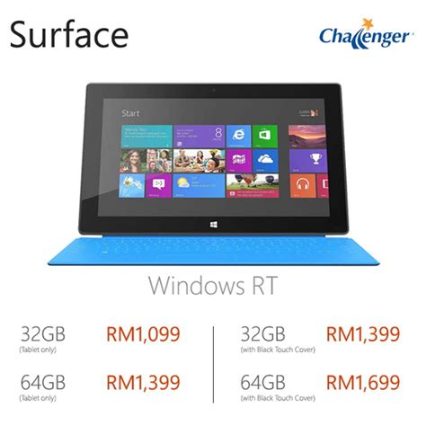 Most claims approved within minutes. Surface RT Gets RM450 Price Cut, Prices Now Starting from ...