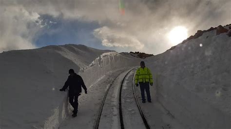 Pikes Peak Cog Railway Rolls Out Massive New Snow Plow For 2021