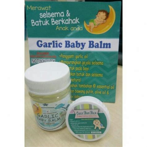 Saya mempunyai keradangan selama tiga hari, selesema, dan batuk, haba sejuk. Garlic Baby Balm by Susuk Manja 5g 20g | Merawat Batuk dan ...