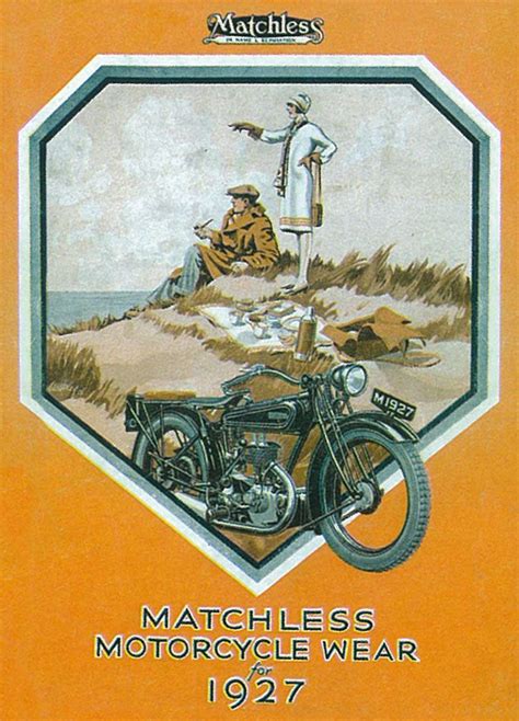 Motorbike Matchless London Motorcycle Wear Motorcycle Posters