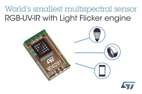 Stmicroelectronics New Full Color Ambient Light Sensor With Flicker