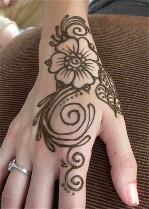 See more ideas about henna designs hand, mehndi design photos, mehndi designs. Henna Swirl Flower on Hand by flowerwills on DeviantArt