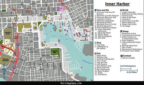 Nice Baltimore Map Tourist Attractions Baltimore Inner Harbor Inner