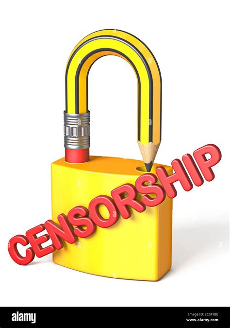 Censorship Concept 3d Stock Photo Alamy